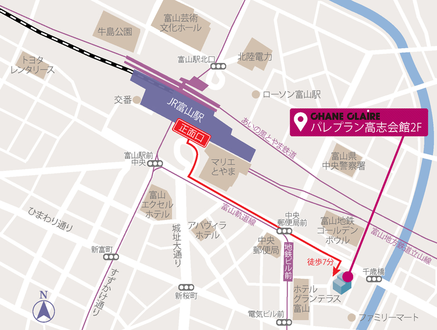 パレブラン高志会館2F～パーティーRoom／JR「富山駅」正面口徒歩7分